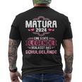 Matura Junge Mädchen Damen Und Herren Matura 2024 T-Shirt mit Rückendruck