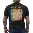 Matz Up Matzo Slang Wassup What's Up Wuzzup Pessah T-shirt imprimé au dos
