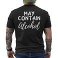 May Contain Alcohol Drinking Vacation Beach Men's T-shirt Back Print