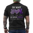 In May We Wear Purple Lupus Awareness Ribbon Purple Lupus Men's T-shirt Back Print