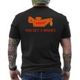 Mechanic Engine Oil Light Or Genie Lamp You Get 3 Wishes Men's T-shirt Back Print