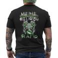 Meine Religion Rapid Fußballfan-Kurzärmliges Herren-T-Kurzärmliges Herren-T-Shirt, Schwarz, Fanbekleidung