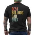 Mens Best Bulldog Dad Ever Dog Lover Father's Day Mens Back Print T-shirt