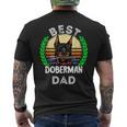 Mens Best Doberman Dad Mechanic Dog Pinscher Papa Dobie Father Mens Back Print T-shirt