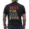 Mens Best Fur Dad Ever For Men Cat Daddy Or Dog Father Mens Back Print T-shirt