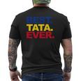 Mens Best Tata Ever Romanian Dad Proud Fathers Day Mens Back Print T-shirt