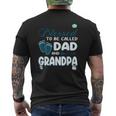Mens Blessed To Be Called Dad For Cool Grandpa Plus Size Mens Back Print T-shirt
