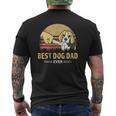 Mens Cute Best Beagle Dad Ever Retro Vintage Puppy Lover Mens Back Print T-shirt