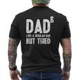 Mens Dad To Be Of 6 Kids But Tired 6Th Power Tee Mens Back Print T-shirt
