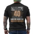 Men's Der Mann Der Mythos Die Legend 40 Jahre 40Th Birthday T-Shirt mit Rückendruck