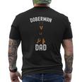 Mens Doberman Dad Father's Day Men Doberman Lover Owner Dog Mens Back Print T-shirt