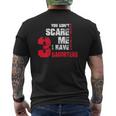 Mens You Don't Scare Me I Have 3 Daughters Fathers Day Gif Mens Back Print T-shirt