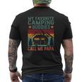 Mens My Favorite Camping Buddies Call Me Papa Father's Day Mens Back Print T-shirt