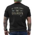Mens My Fishing Buddy Calls Me Grandpa Mens Back Print T-shirt