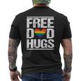 Mens Free Dad Hugs Lgbt Pride Stepfather Daddy Papa Mens Back Print T-shirt