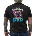Mens French Bulldog Dad Bulldog Owner Father's Day Mens Back Print T-shirt
