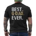 Mens G Dad From Granddaughter Grandson Best G-Dad Mens Back Print T-shirt