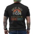 Mens Great Dads Get Promoted To Granddads Fathers Day Mens Back Print T-shirt