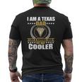 Mens Great Texas Dad Saying Texan Usa Longhorn For Men Mens Back Print T-shirt