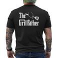 Mens The Grillfather Grill Grilling Bbq Papa Grandpa Mens Back Print T-shirt