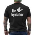 Mens The Gymfather Weight Lifting Bodybuilding Workout Gym Mens Back Print T-shirt