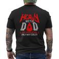 Mens Heavy Metal Dad Father Day Ideas Mens Back Print T-shirt