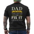 Mens Mr Fix It Dad Fathers Day Handy Man Mens Back Print T-shirt