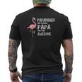 Mens Papamingo Like A Normal Papa Only More Awesome Mens Back Print T-shirt