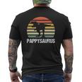 Mens Pappysaurus Dinosaur Lover Mens Cool Father's Day Retro Mens Back Print T-shirt