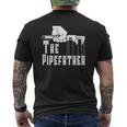 Mens The Pipefather Plumber Plumbing Pipefitter Drain Surgeon Mens Back Print T-shirt Mens The Pipefather Plumber Plumbing Pipefitter Drain Surgeon Mens Back Print T-shirt