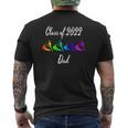 Mens Rainbow Color Guard Dad Flag Graphic Class Of 2022 Ver2 Mens Back Print T-shirt
