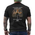 Mens Religious For Men Dad Lion Cross Christian Fathers Day Mens Back Print T-shirt