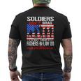 Mens Soldiers Don't Brag Proud Army Father-In-Law Dad Mens Back Print T-shirt