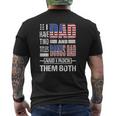 Mens I Have Two Titles Dad And Bonus Dad Flag Clothes Fathers Day Mens Back Print T-shirt