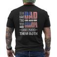 Mens I Have Two Titles Dad And Grandpa Flag Clothes Father's Day Mens Back Print T-shirt