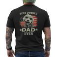 Mens Vintage Father's Day Tee Best Doodle Dad Ever Mens Back Print T-shirt