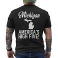 Michigan America's High Five Men's T-shirt Back Print