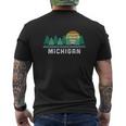 Michigan Pride Great Lakes State Up North Triblend Mens Back Print T-shirt