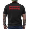 Minimalist ChristmasDrummers Drumming Q 12 Mens Back Print T-shirt
