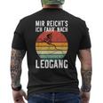 Mir Reicht's Ich Fahr' Nach Leogang Mountainbiking Mtb T-Shirt mit Rückendruck