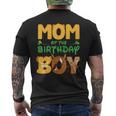 Mom And Dad Birthday Boy Lion Family Matching Men's T-shirt Back Print
