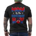 Mom And Dad Birthday Boy Spider Family Matching Men's T-shirt Back Print