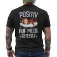 Monkey Positiv Auf Müde Getestet Monkey Black S T-Shirt mit Rückendruck