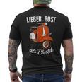 Moped Roller Lieber Rost Als Plastik T-Shirt mit Rückendruck