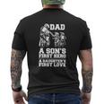 Motocross Dad Hero First Love Mens Back Print T-shirt
