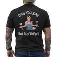 Ms Rachel Announcement Can You Say Big Brother Men's T-shirt Back Print