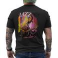 Musique De Jazzintage Jouant De La Guitare Lisse Cadeau Jazz T-shirt imprimé au dos