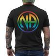Narcotics Clean Sober Na Aa Recovery Proud Sobriety Lgbt Gay Men's T-shirt Back Print