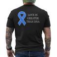 National Foster Care Month Blue Ribbon Love Men's T-shirt Back Print