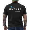 Nazare Portugal Wave Surf Surfing Surfer Men's T-shirt Back Print
